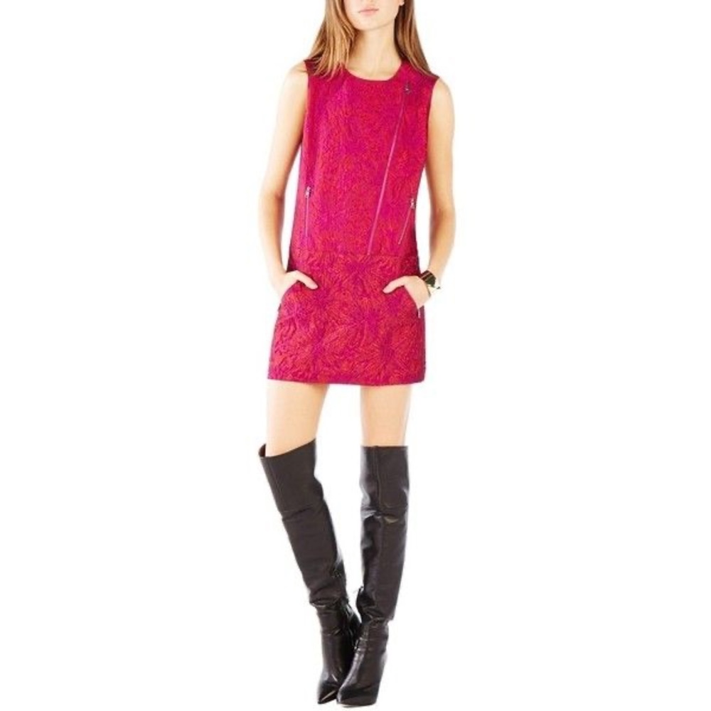 BCBG MAXAZRIA Hot pink mini dress